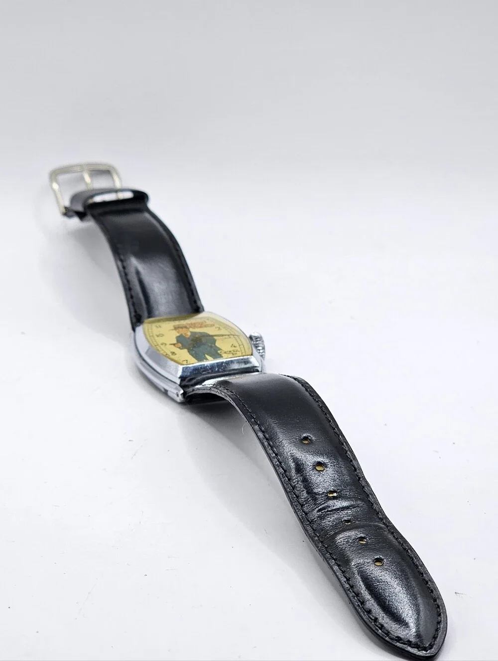 Vintage Rare Original 1935 New Haven Dick Tracy Variation 2 Wristwatch Running